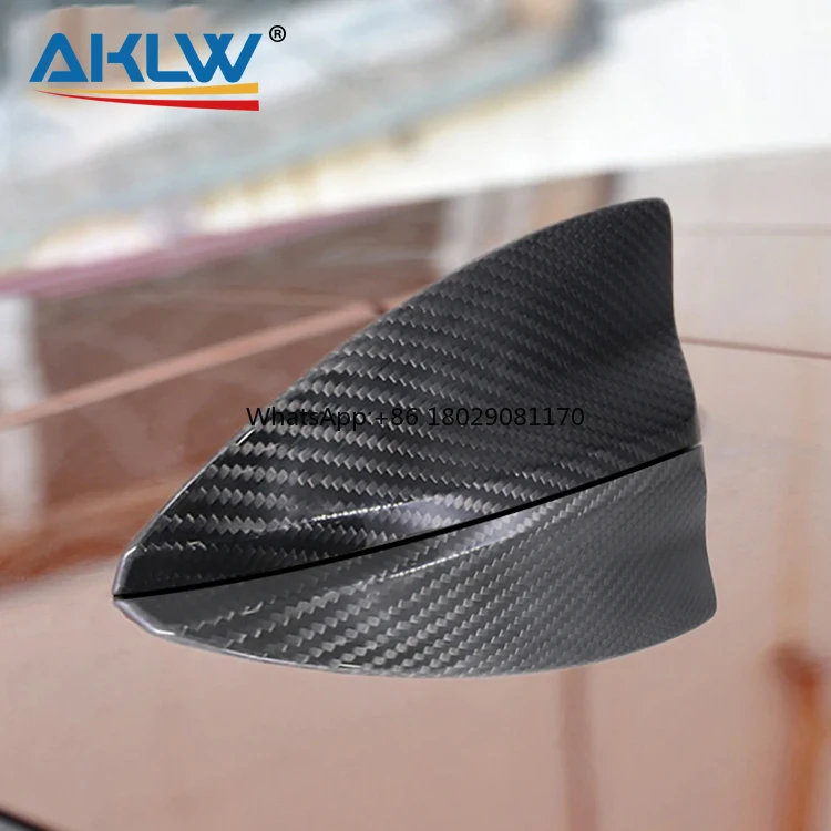 Per Cadillac CT6/XT4/XT5/XTS vera fibra di carbonio accessori esterni tetto Shark Fin Antenna decorazione pannello di copertura