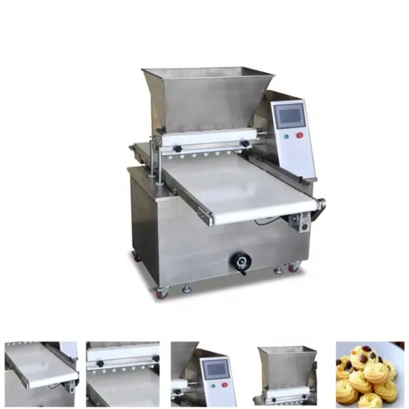 Stuffing Cookies Bakery Depositor Automatic Double Color Biscuit Cracker Making Machine Customized