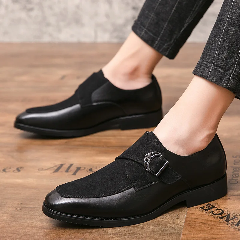 Hoge Kwaliteit Mannen Formele Schoenen Mannen Oxford Lederen Jurk Schoenen Mode Business Mannen Schoenen Puntige Trouwschoenen Loafers Maat 38-46