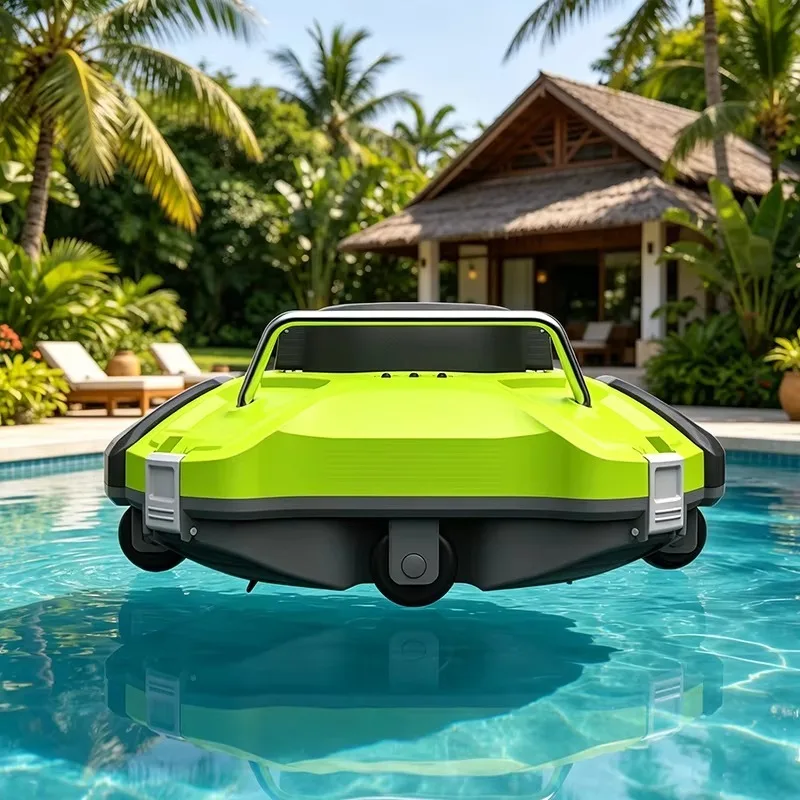 Full Automatic Wireless Robotic Pool Cleaner Intelligent Underwater Vacuum Cleaner for Efficient Swimming Pool