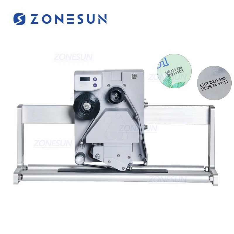 ZONESUN Semi-automatic Intelligent Date Coder Batch Production Number Printing Date Coding Machine For Labeling Machine