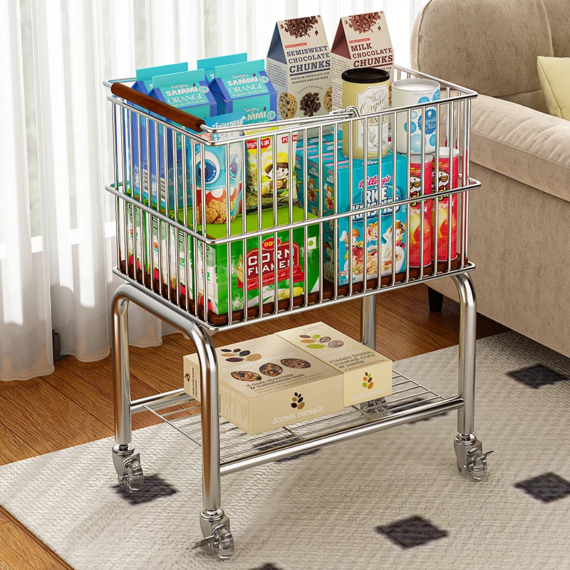

Snack trolley antique living room sofa next to snack storage rack removable toy storage rack locker