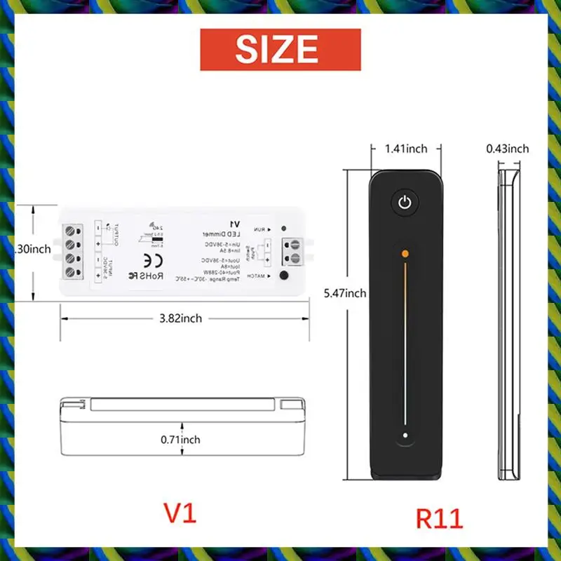 Ежедневный светодиодный диммер 4X, 12 В, 5 В, 24 В, 36 В, 8 А, ШИМ, беспроводной радиочастотный переключатель с регулировкой яркости 2,4G, пульт дистанционного управления
