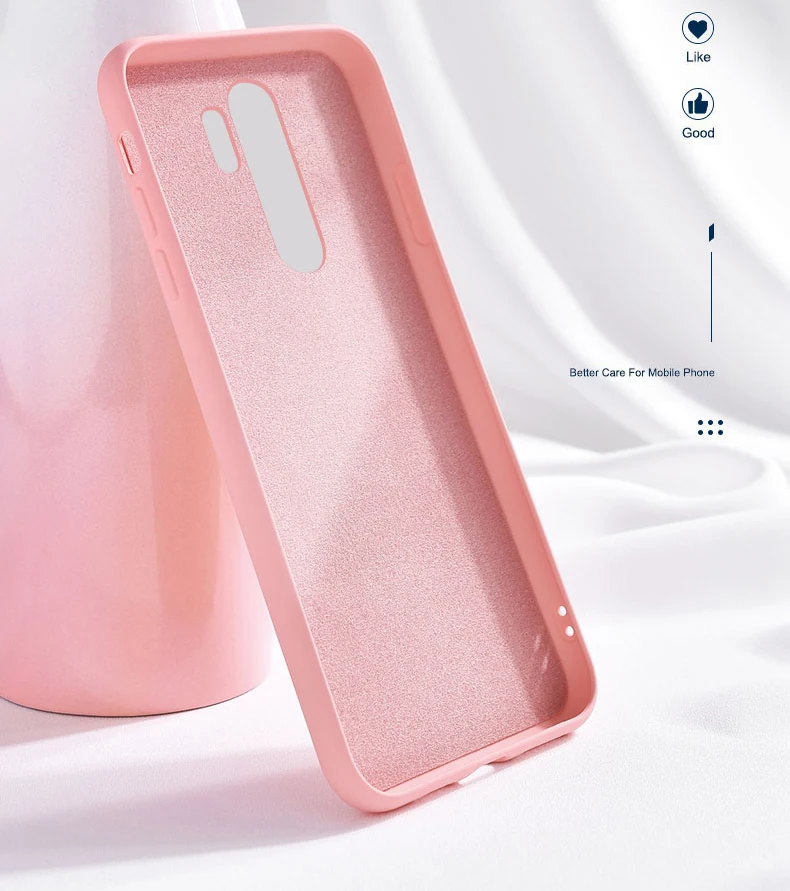 For XiaoMi RedMi Note 9 9s Pro 10 11 11S 10s 10T 9T 8 8T 7 Pro 9A 9C 10C Poco X3 F3 Soft Solid Candy Cover Liquid Silicone Case