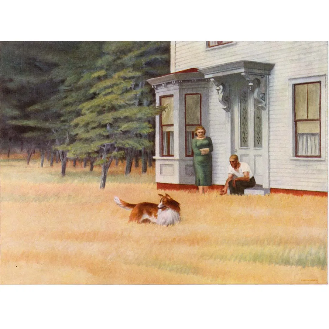 Hand-painted high quality reproduction of Cape Cod Evening by Edward Hopper Famous painting copying Painting wall art picture