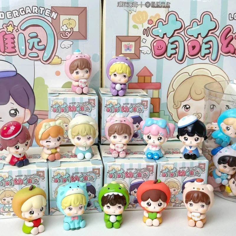 Annabel Lovely Seria Przedszkolaków Urocze Mini Ręcznie Robione Figurki w Zawartościach Niespodziankowych Blind Boxy Urocze Ozdoby na Biurko Zestaw Prezentowy z Zabawkami Niespodziankami