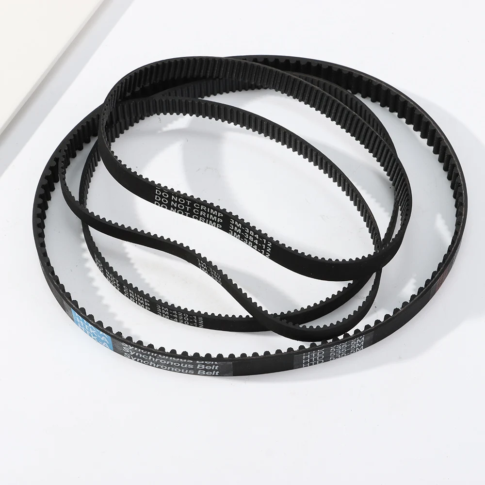 Electric Scooter 3m 384 12 Transmission Belt Timing Belts HTD 3m-384-12 5M-535-15 Rubber Black Drive Stripe E-scooter