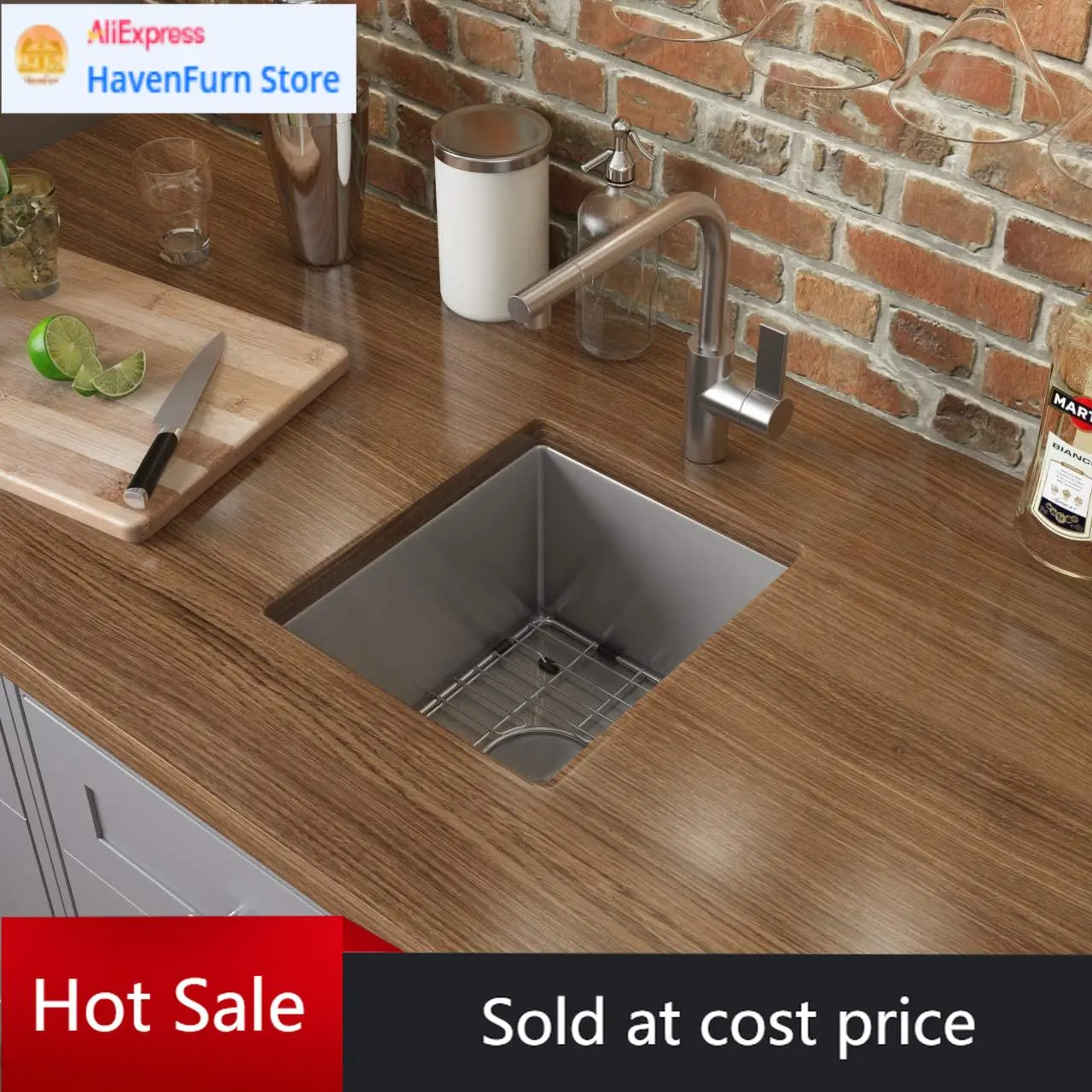 

Activity priceStainless Steel Undermount Single Bowl Kitchen Sink 13 By 15 Inch Tight Radius 16 Gauge Prep Bar