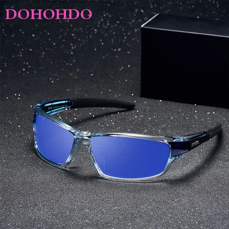 

DOHOHDO New Outdoor Sport Sunglasses Men Polarized UV400 Mirror Shades Sun Glasses For Men Male Fishing Driving Mens Sunglasses