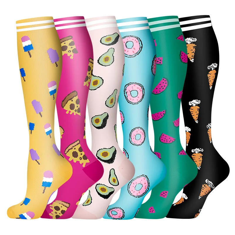 

1 PCS Quality Unisex Compression Stockings Cycling Socks Fit Medical Edema, Diabetes, Varicose Veins, Running Marathon Socks