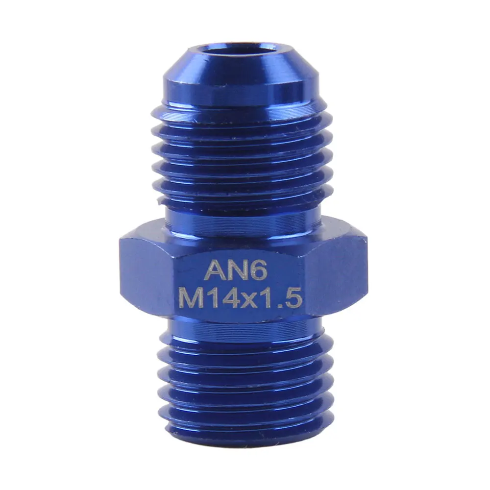 Masculino AN4 6 8 10AN para M10 * 1.5 M12/M14/M16 * 1.5 M18 * 1.5 Adaptador direto Flare Fitting, Auto Mangueira Fitting, Cooler de óleo Fitting