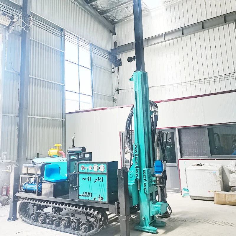 Drilling Rig Full Hydraulic Power Head Crawler Mounted Exploration Drill Underground Mining and Water Well Drilling Customized