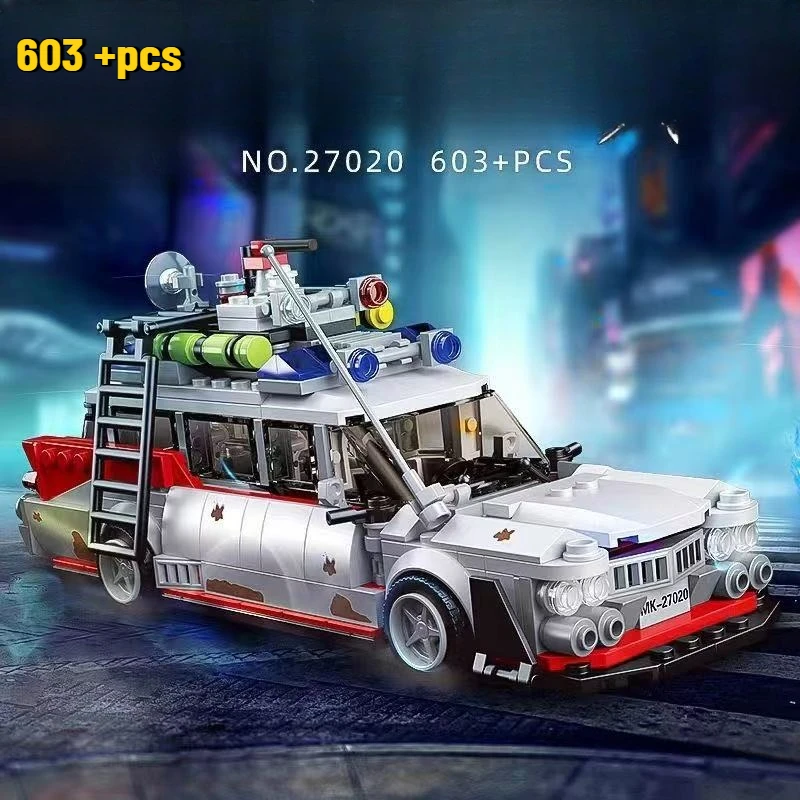 

Movies Anime Ghostbusters ECTO-1 Building Blocks Racing Sports Car Model Bricks for Kids Adults Toys Birthday Christmas Gifts