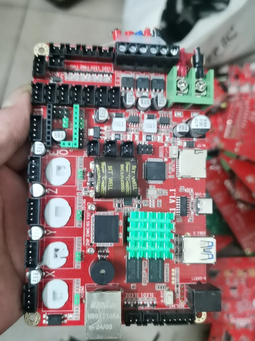 Suitable for upgrading ELEGOO Neptune 4 Max motherboard 3D printer or accessories with USB, Ethernet port, fan interface