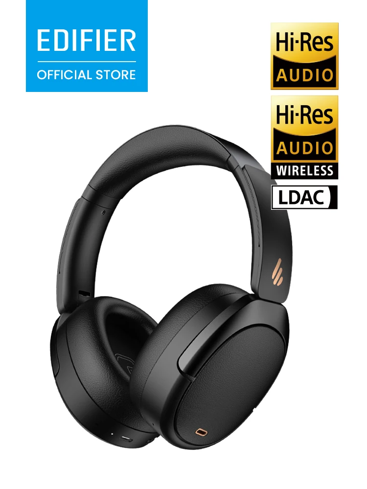 EDIFIER WH950NB 2025 Over-Ear-Kopfhörer Hybrid ANC -49dB Hi-Res LDAC Bluetooth 5.4 80 Std. Spielzeit 2+2 Mikrofone KI-Anrufe Faltbar ConneX App