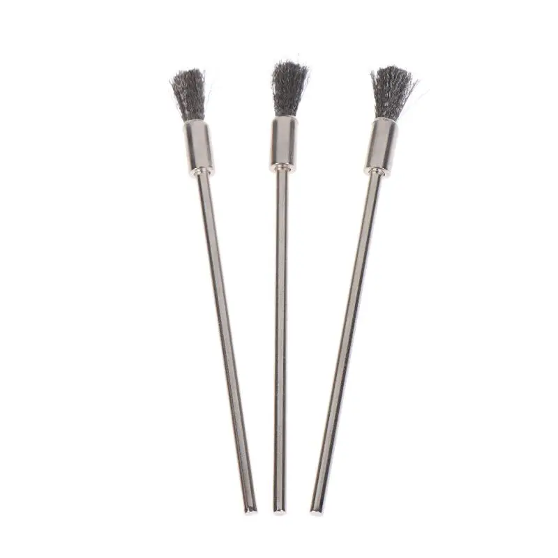 3-teiliges Edelstahl-Drahtbürsten-Set 100mm Radbürsten Werkzeuge zum Polieren, Schleifen und Vorbehandlung von Metalloberflächen – Detail 9