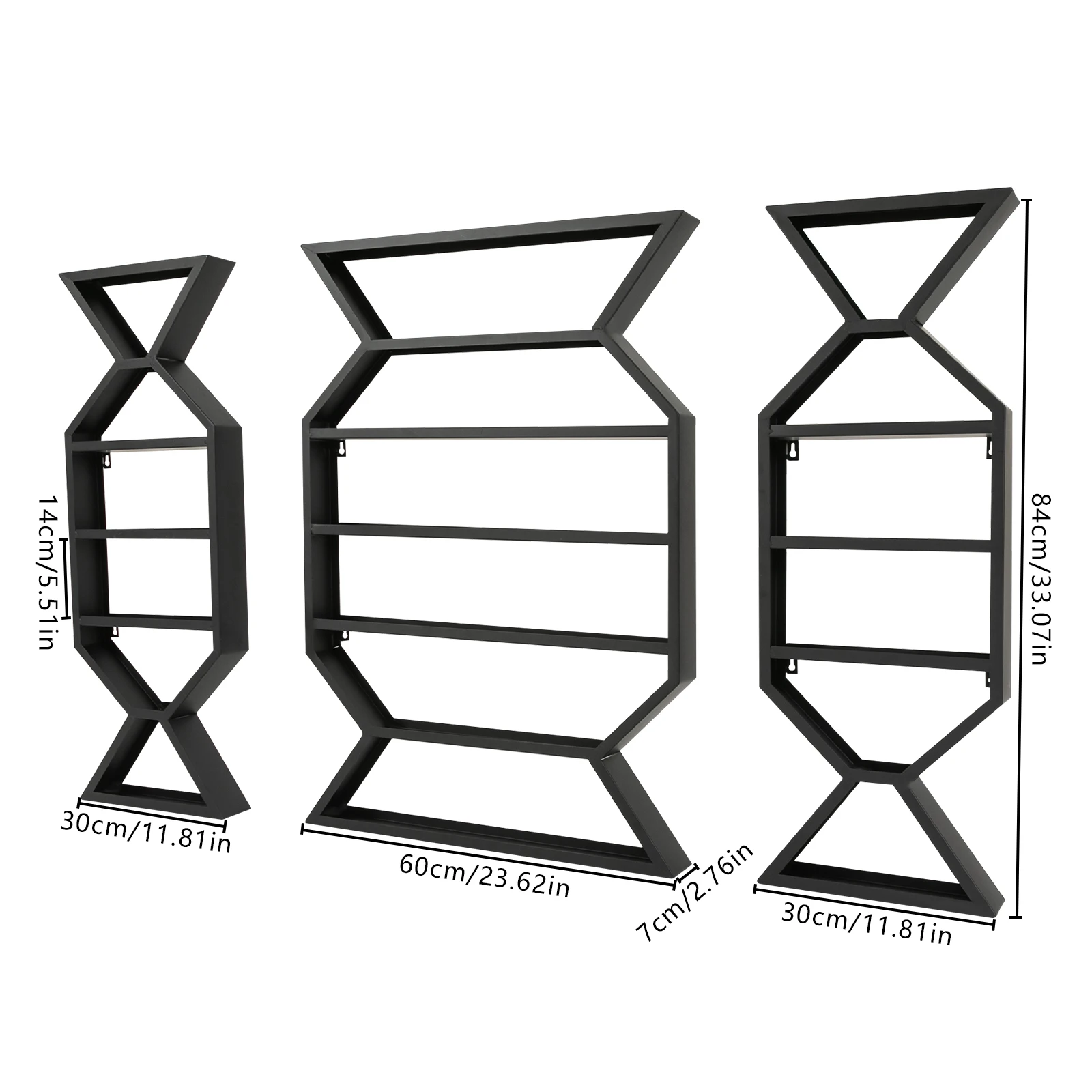 

3PCs Nail Polish Storage Rack Display Rack Simple Installation Organizer for Nail Polish Bottles for Nail Salons/Cosmetics Retail Stores/Beauty Salons