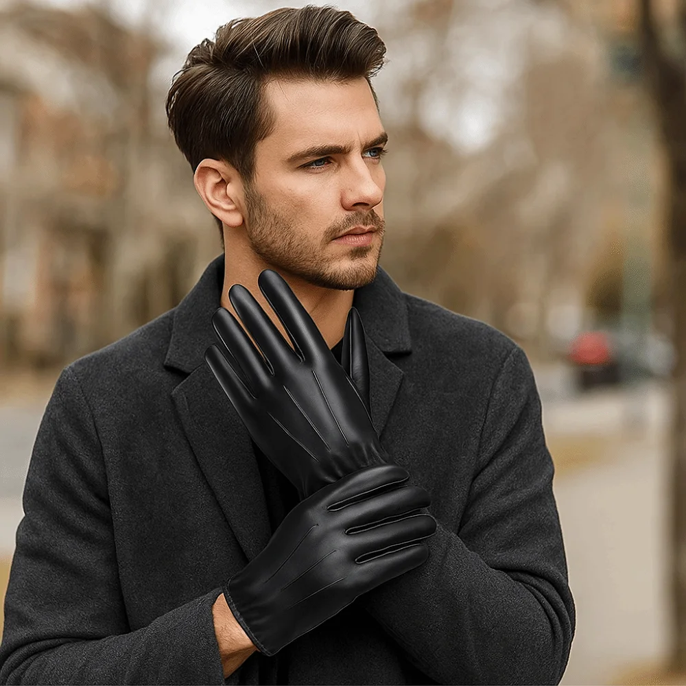 

Модные черные перчатки для вождения, крутые противоскользящие варежки с длинными пальцами, перчатки из искусственной кожи в стиле панк, готики, уличные перчатки