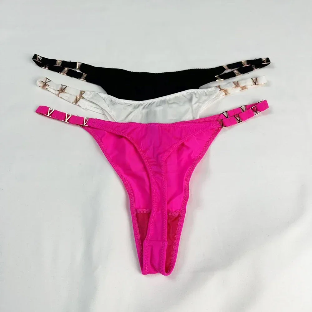 2024 جديد إمرأة مثير VS ثونغ الخامس سلسلة تشكيل تنفس لينة مريحة سراويل داخلية نسائية