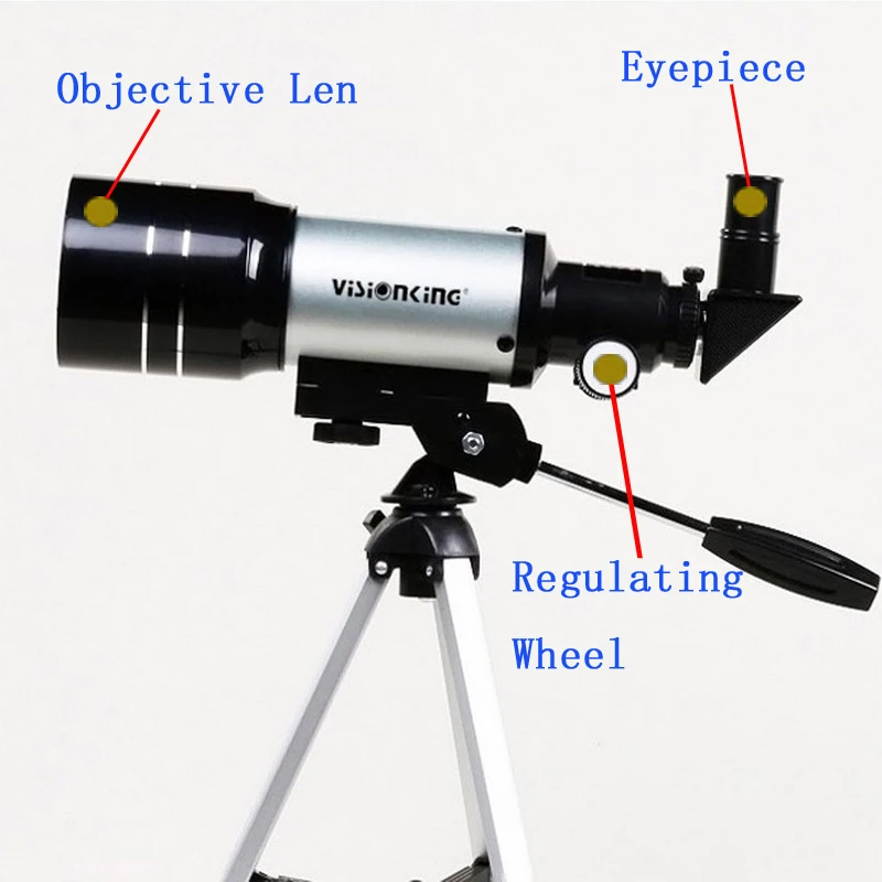 Visionking 150X 70300 telescopio astronomico professionale Space Sky Moon osservazione bambini cannocchiale astronomico monoculare con Trpod