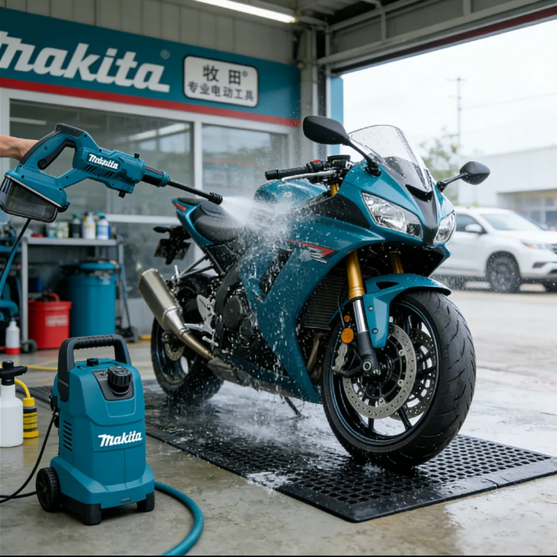 

Makita cleaning machine lithium battery 18V car wash gun outdoor portable high-pressure water gun DHW180 has five spraying modes