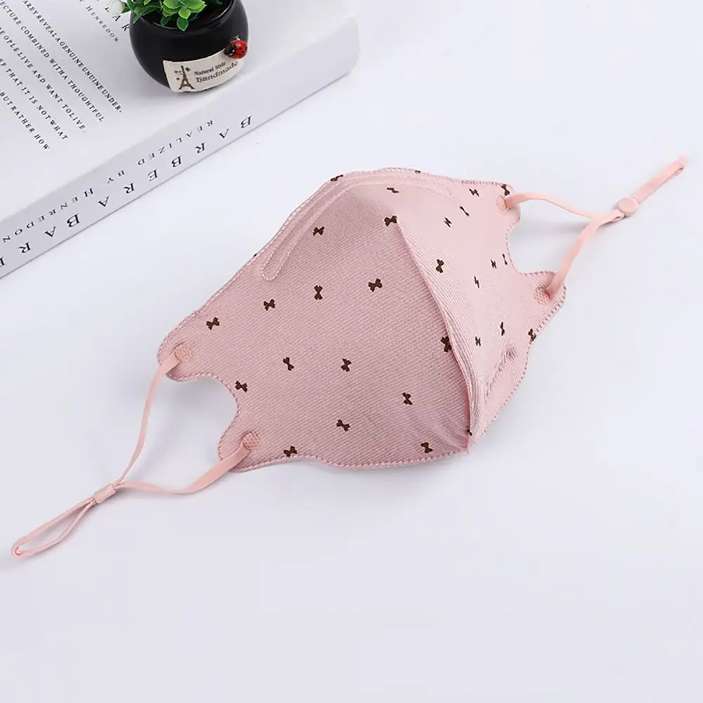 Dustproof Thickened Women Adult Mouth Muffle Men Cloth Mask Mouth Mask Face Cover Bow Face Mask