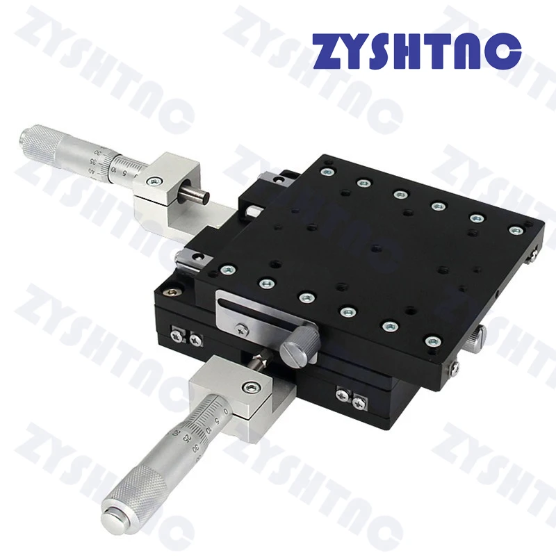 XY Axis 90*90mm Trimming Station Manual Displacement Platform Linear Stage Sliding Table XY90-LM XY90-C LY90-R Cross Rail