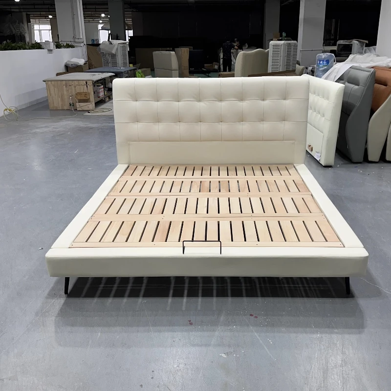 Storage Minimalist Double Bed Metal Japanese Japanese Moderate Double Bed Weak Strong Muebles Para El Hogar Bedroom Furniture