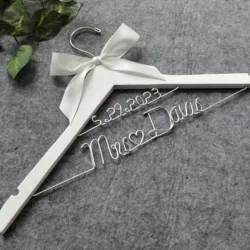 Wedding Hanger Bridal Shower Gift Name Mrs Hanger Bride Hanger Gift Wedding Shower Gift