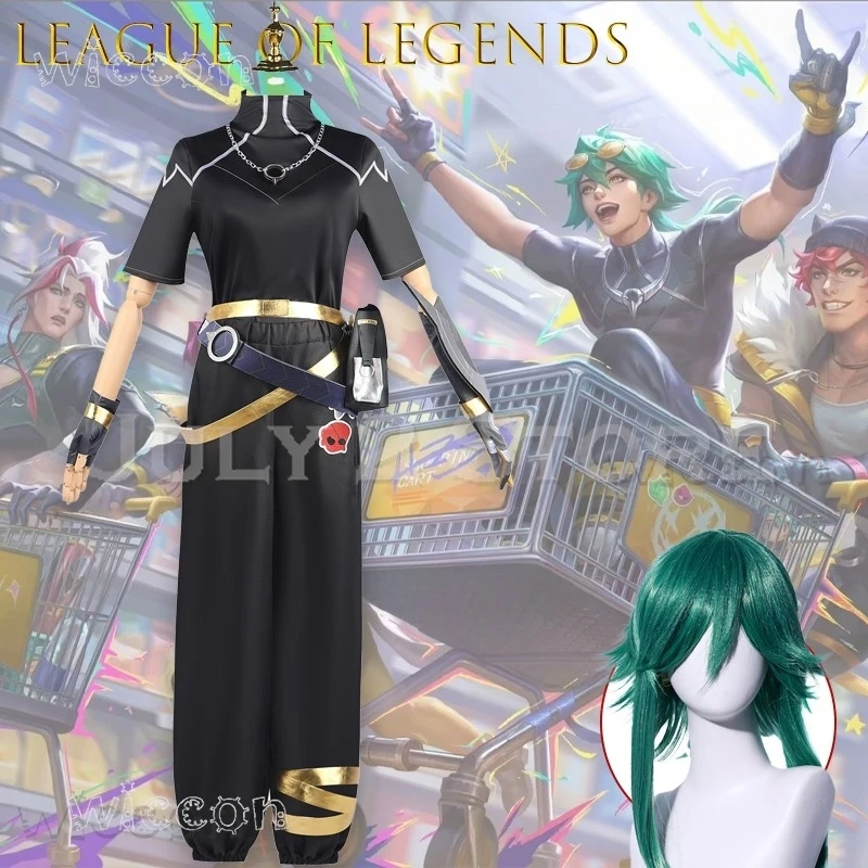 

Halloween Costume Woman Lol Ezreal Heartsteel Boy Band LOL Cosplay For disfraz adulto Anime Clothing