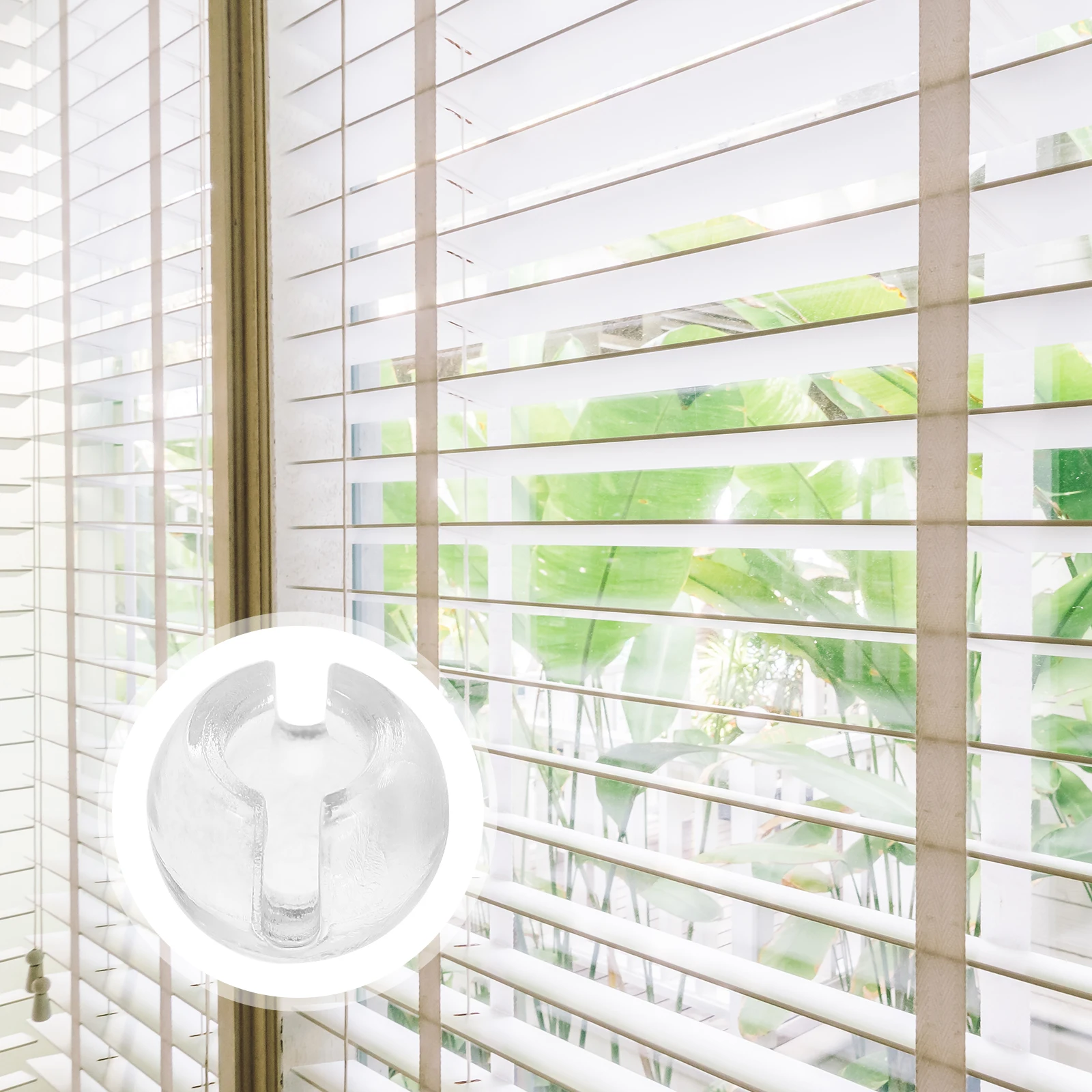 

Beaded Chain Stops for Blinds 12pcs Clear Plastic Curtain Limit Buckles Vertical Louver Accessories Window Blind Repair Clips