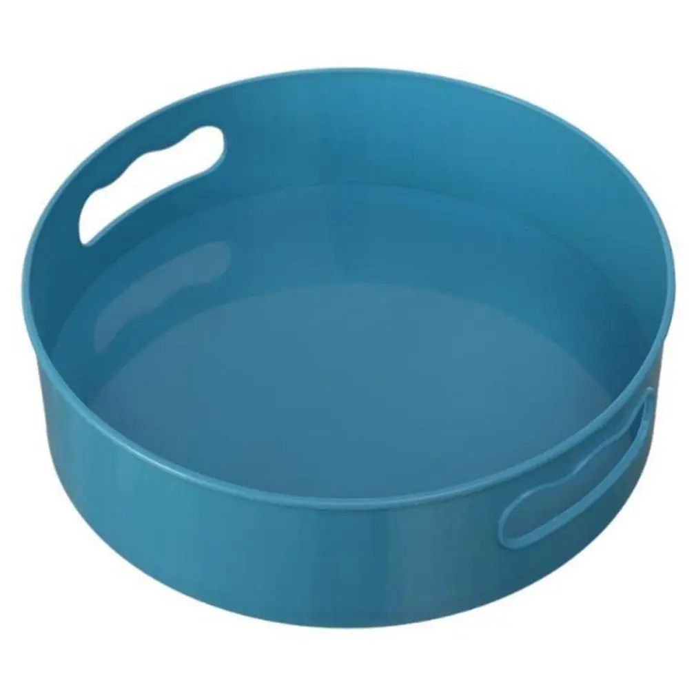 Bandeja de almacenamiento giratoria antideslizante de 360 °, plato de almacenamiento de frutas secas, organizador de escritorio de plástico multifuncional para Cocina