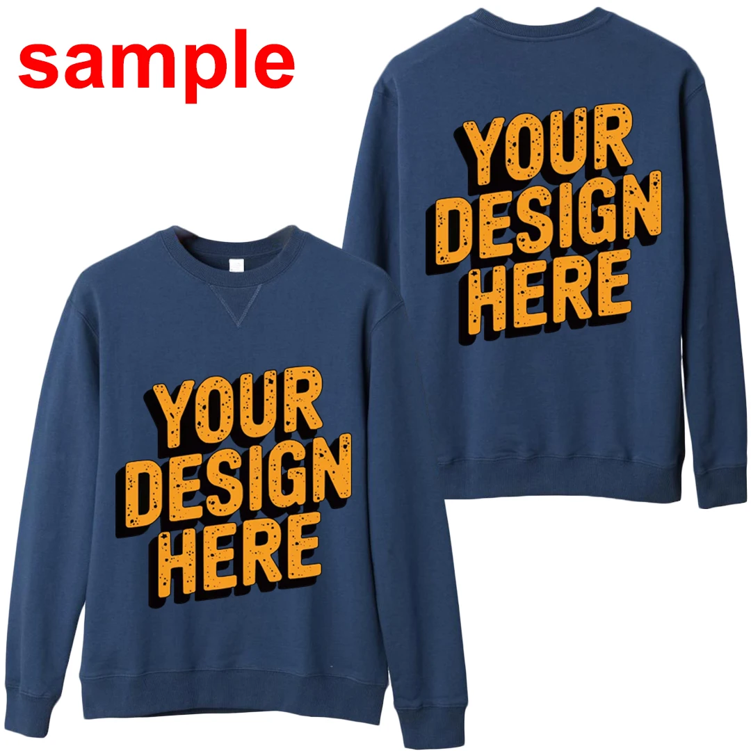 Felpe girocollo in cotone 100% da uomo personalizzate Stampa Design Modelli logo Felpe con cappuccio 380gsm Tendenza moda Maglione Tuta Top