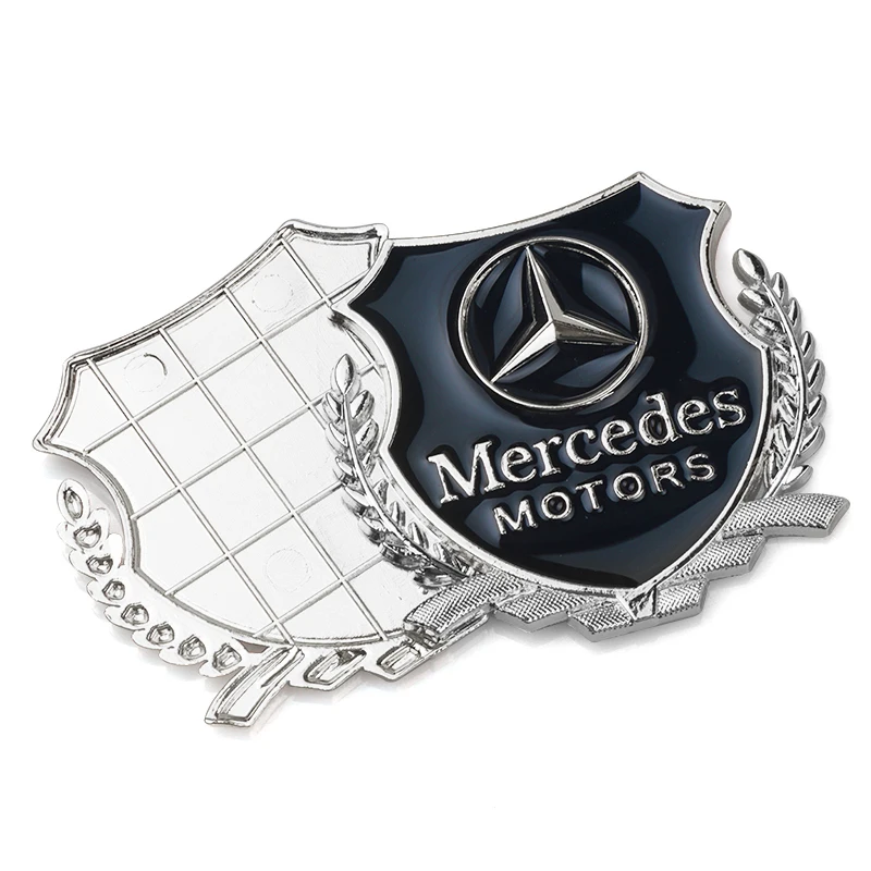 Gold and silver metal stickers for car decoration auto accessories For Mercedes Benz AMG W205 W211 W204 W212 W222 W176 AMG GT 50