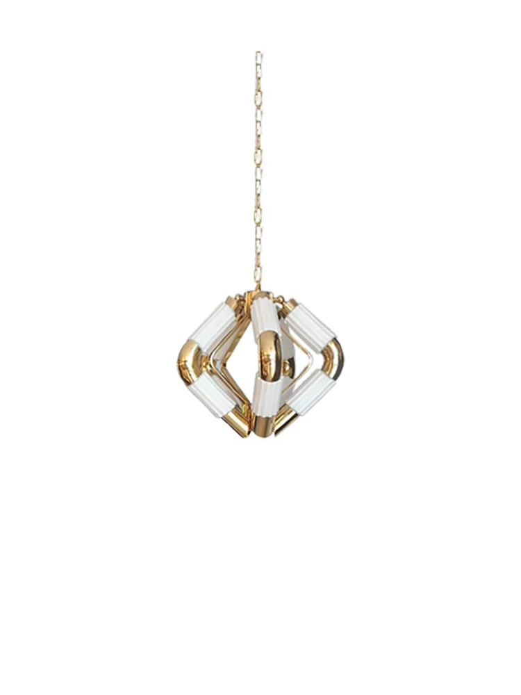 Modern Minimalist Large Matte Acrylic Chain Chandeliers Elegant Home-applicants LED Dimmable Lighting Suspension For Living Room