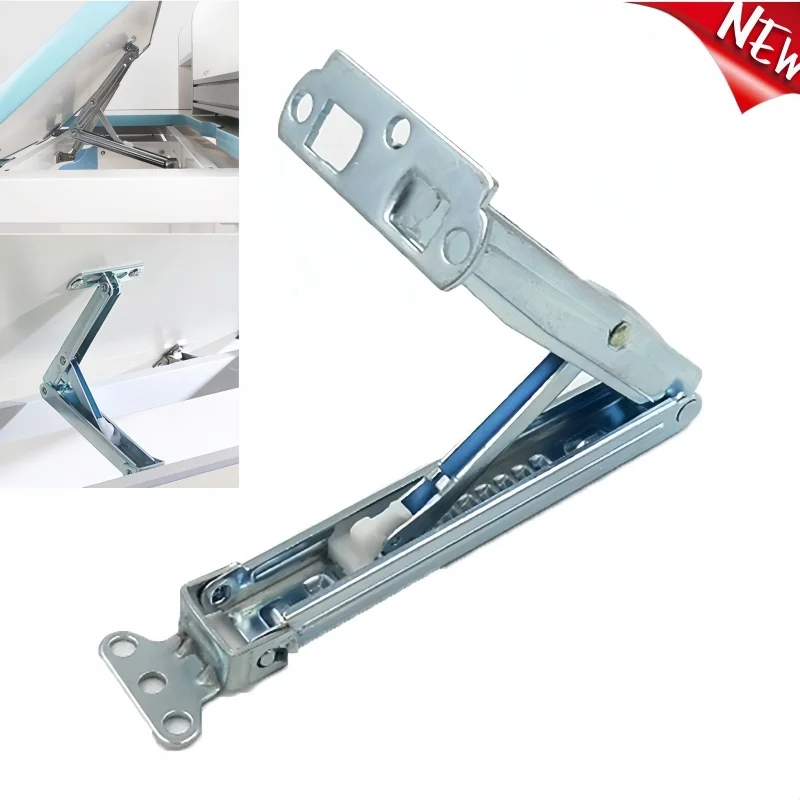 1pcs Desk Support Bracket Lid Hinge Folding Bed Sectional Couch Connectors Foldable Massage Table Adjustable Sofa Drop down Iron