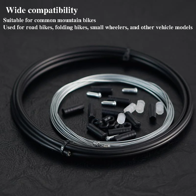 Mountain bike cable tube set, variable speed V brake, road bike cable tube, C brake core tube cap, front and rear inner lines