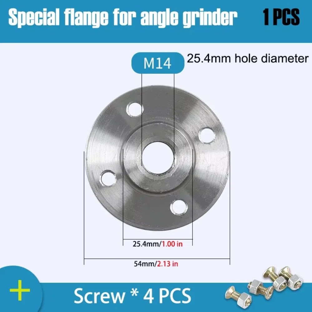 M10/M14/M16 Angle Grinder Flange Plate Round Plate Secure Clamping Grinder Disc Backing Plate Cutting Disc Mounting Metal