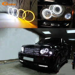 Para land rover range rover vogue l322 esporte hse l320 ultra brilhante reequipamento luz do dia sinal de volta smd led anjo olhos kit auréola anéis