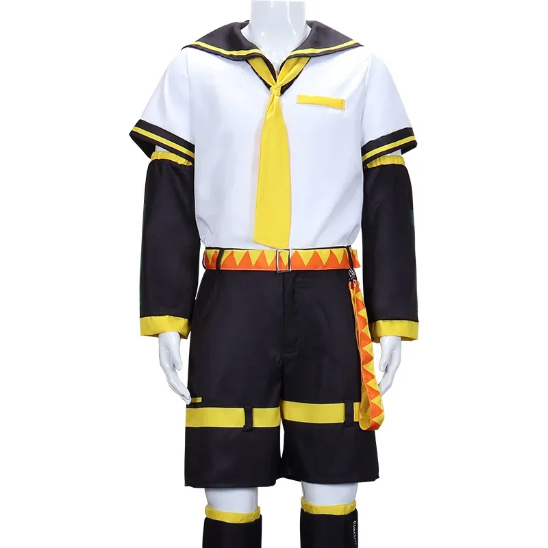 Anime Figures Rin Len Cosplay Costume Len Rin Cosplay Len Costume Kagamine JK Uniform for Halloween Comic Con Outfits