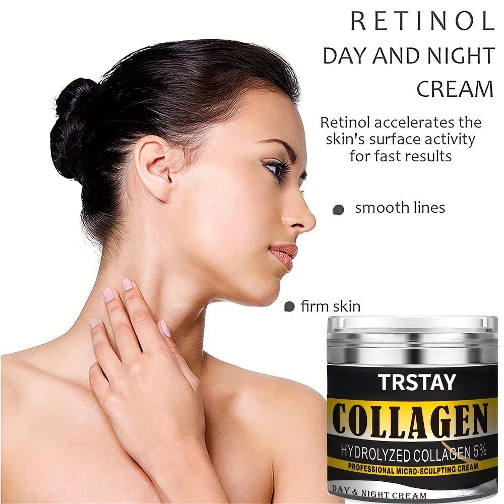 Smooth Anti Aging Wrinkles Fine Lines Dryness Retinol Face Cream for Face Collagen Moisturizer Formula for Lifting Skin