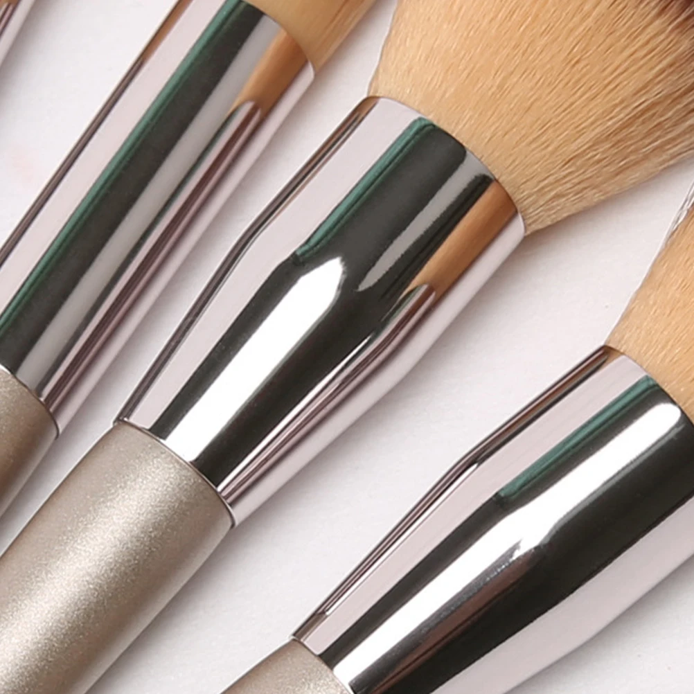 

10pcs Makeup Brush Set Short Hair Basic Needs Professional Brushes Women Beauty Kits Gifts Premium Quality Soft Bristles Wooden