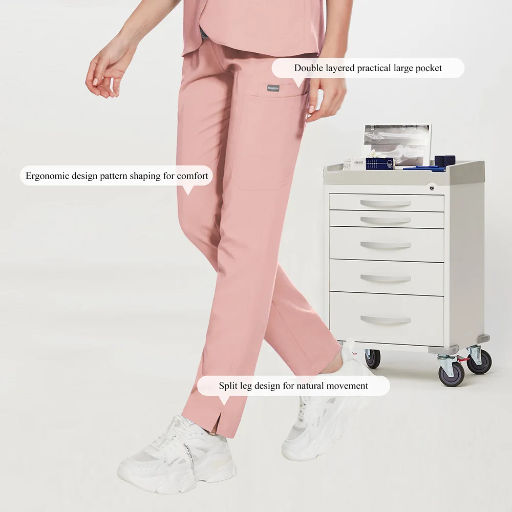 Hohe Qualität Pet Klinik Krankenschwester Arbeit Hose Einfarbig Zahnarzt Pflege Peeling Frauen Böden Elastizität Krankenhaus Arzt Arbeitskleidung