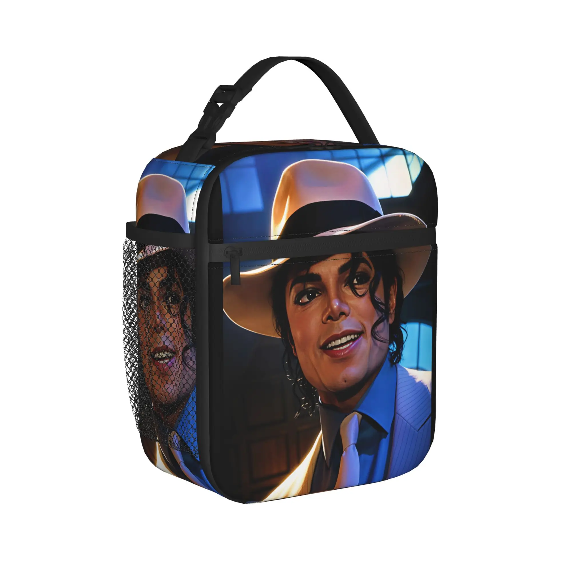 Michael Jackson Lunch Bag  Casual Lunch Box Outdoor Picnic Portable Tote Food Bags For Unisex Oxford Designer Cooler Bag