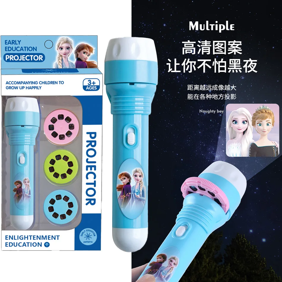 24 Muster Disney Serie Cartoon Kreativität Projektion Taschenlampe Kinder Taschenlampe Lampe Taschenlampe Projektor Anime Dekor