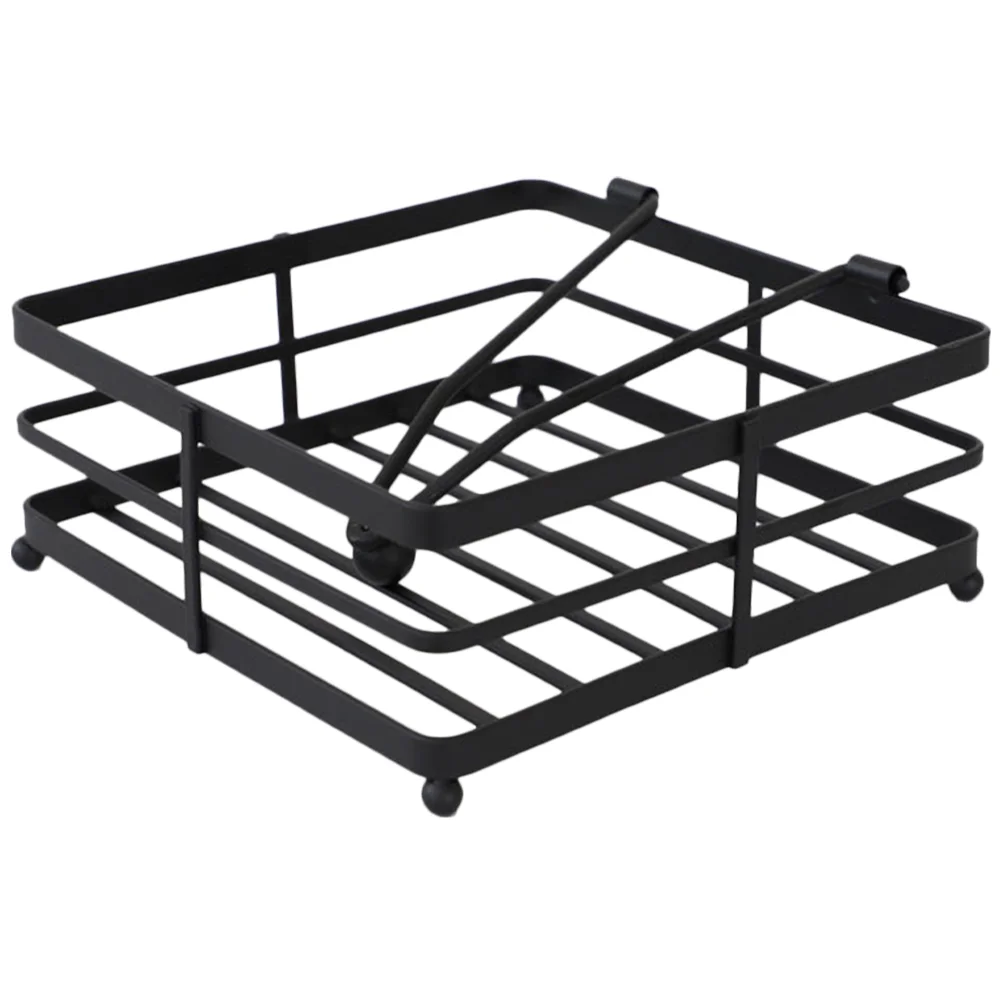 

Iron Napkin Holder for Table Storage Shelves Tray Napkins Dinner Metal Holders Towel Rails