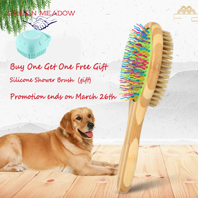 Pet Grooming Comb Double-sided Comb Pet Hair Removal Cleaning Comb Cat Dog Beauty Comb Pet Supplies Hair Removal Brush