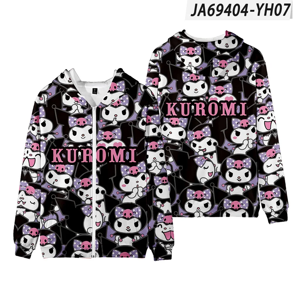 2024 Simple zipper sweatshirt pullover children's fit slim long sleeve new cute printed top with high quality and fine workmansh