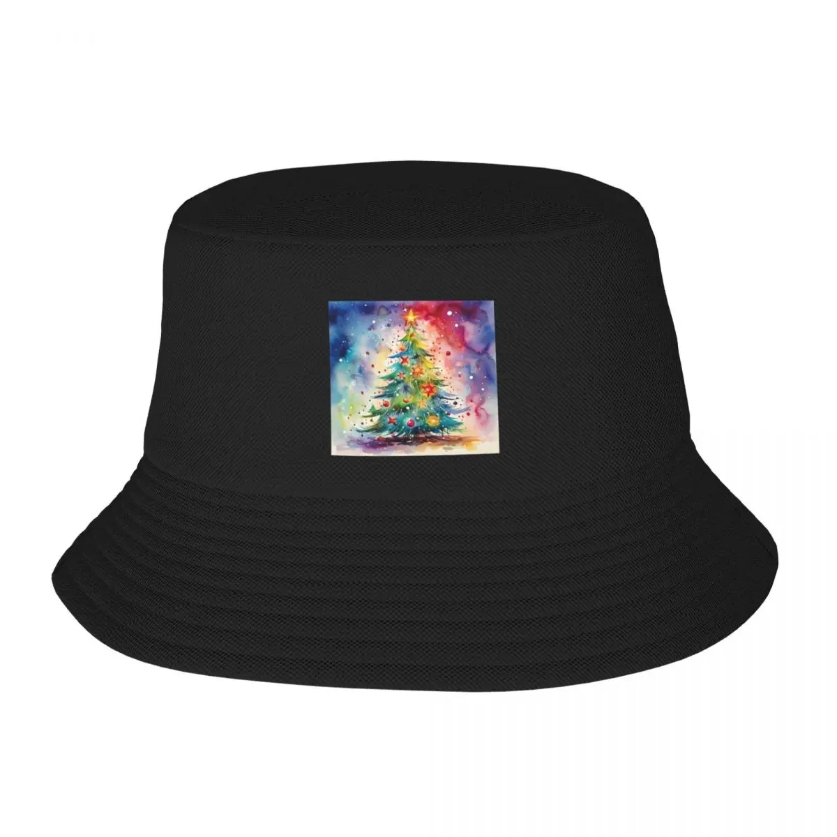 

Christmas tree Bucket Hat New In The Hat hiking hat Snap Back Rave Women's Cap Men's