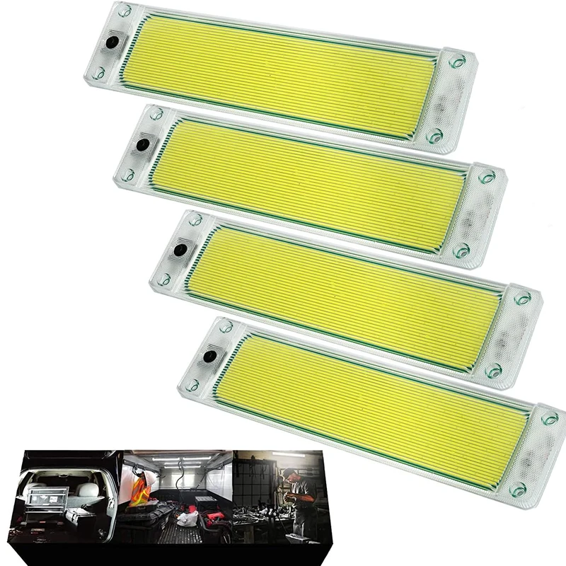 2PC/4PC 10W 108COB LED Interior Light for RV Camper Van Bus Motorhome - Kitchen Ceiling Roof Bar Lamp Dome Car Interior Lighting